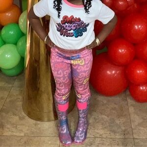 Marc Joseph White and Pink Kids Matching Set